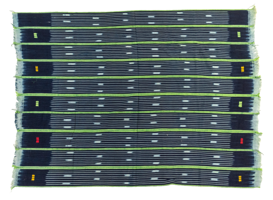 Green & Blue West African Bondoukou Indigo Cloth
