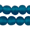 Sapphire Recycled Glass Beads (18mm)