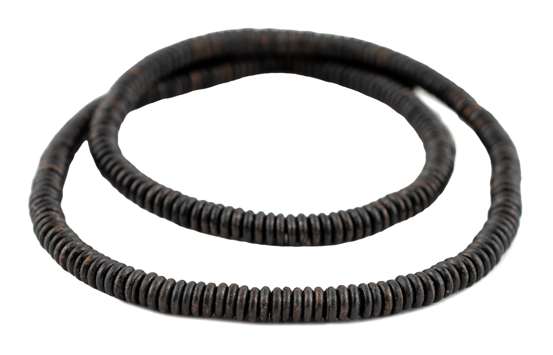 Smooth Midnight Copper Heishi Beads (5mm)