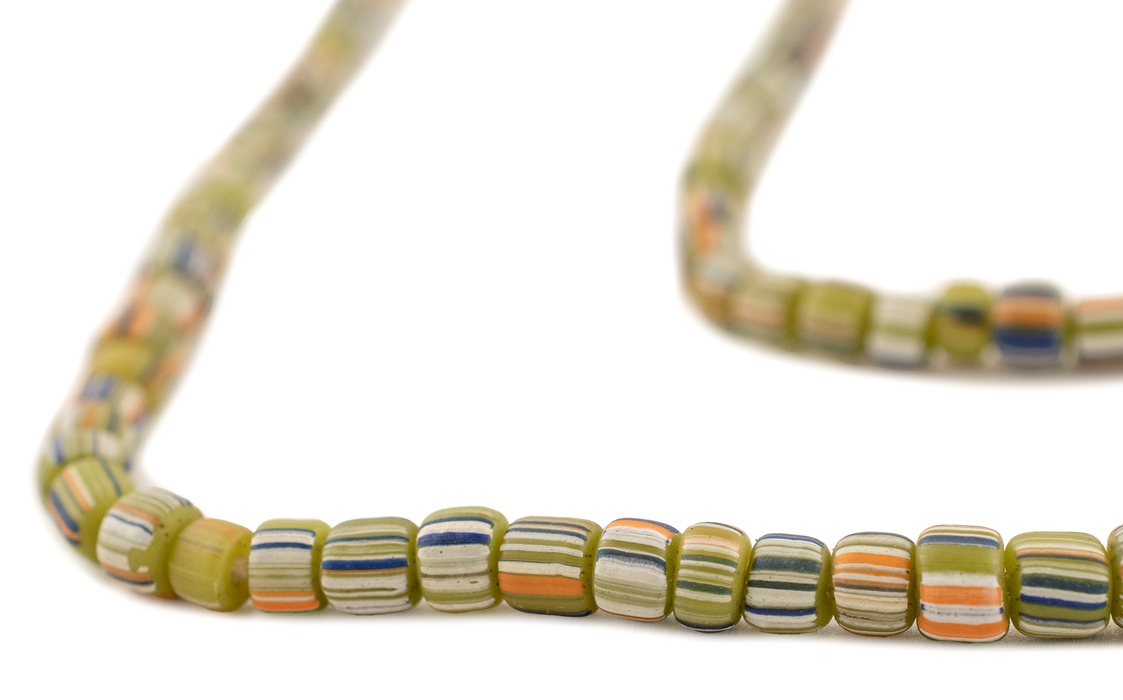 Olive Carnival Java Gooseberry Beads