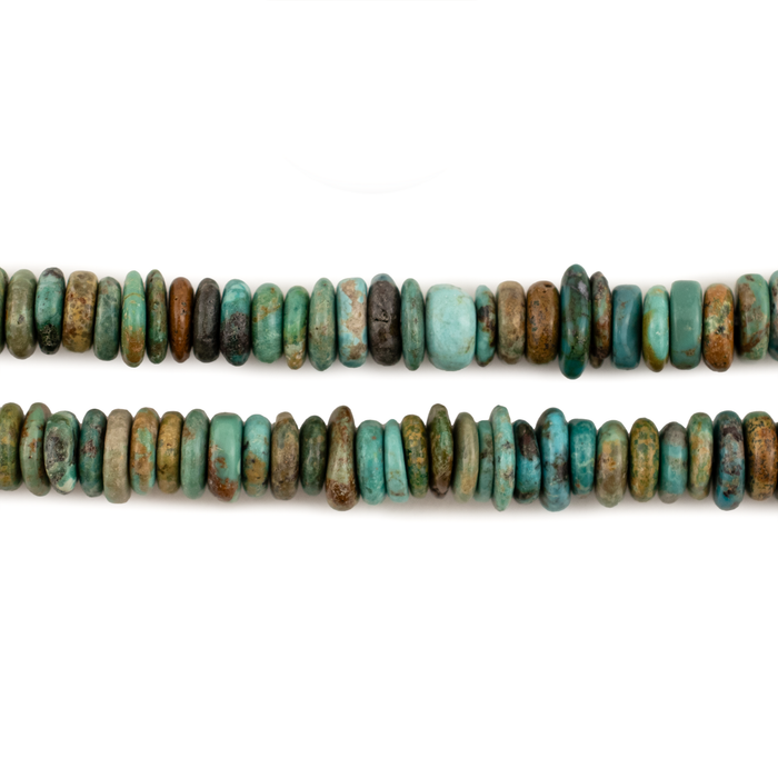 Authentic Green Turquoise Chip Beads (7-8mm)