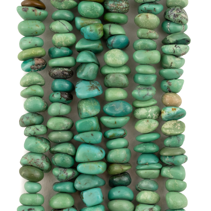 Green Turquoise Chip Beads (3x6mm)