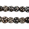 Antique Black Skunk Venetian Eye Beads