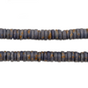Purplish Grey Bone Button Beads (7mm)
