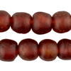 Caramel Recycled Glass Beads (18mm)