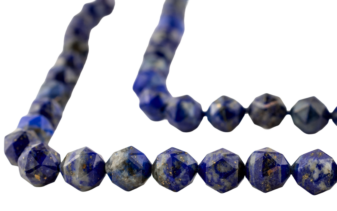 Faceted Lapis Lazuli Beads (8mm, 7" strand)