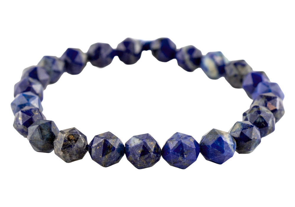 Faceted Lapis Lazuli Beads (8mm, 7" strand)