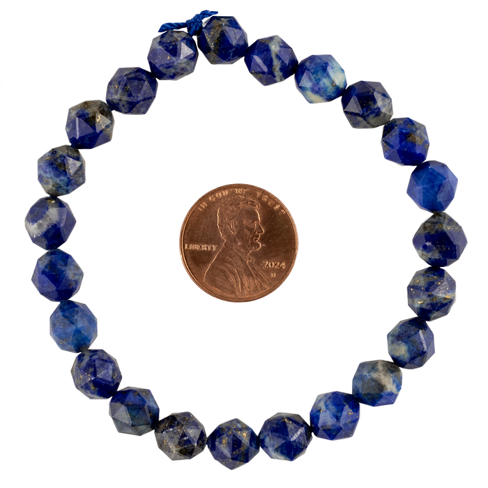 Faceted Lapis Lazuli Beads (8mm, 7" strand)