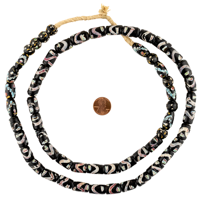 Antique French Ambassador & Flower Beads 17763