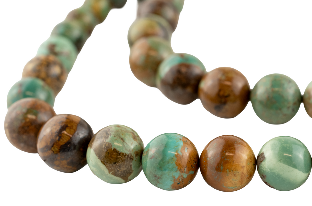 Graduated Round Turquoise Beads (4-14mm)