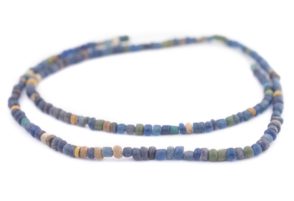 Blue Ancient Djenne Nila Glass Beads #9859