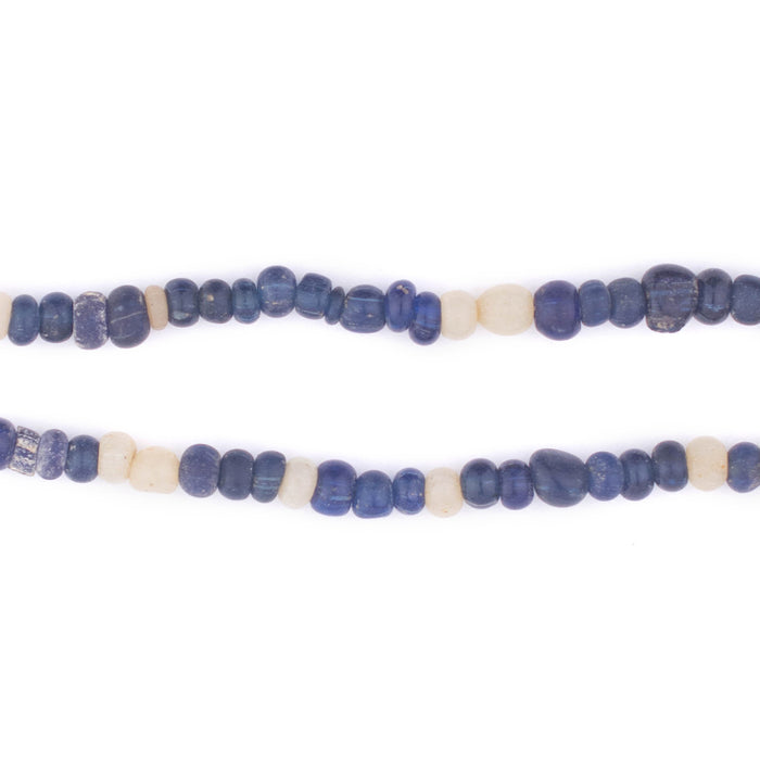 Blue Ancient Djenne Nila Glass Beads #9854