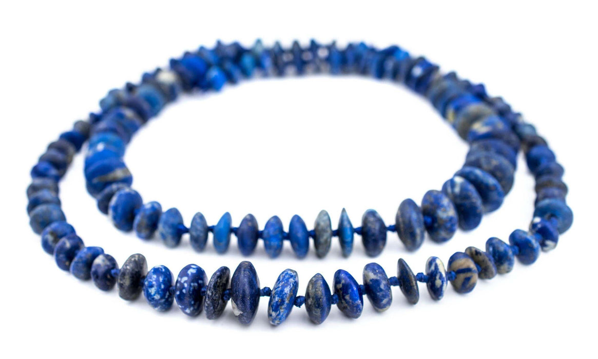 Afghan Lapis Lazuli Saucer Beads