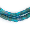 Old Translucent Ghana Glass Cylinder Trade Beads #2613