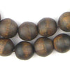 Vintage-Style Round Olive Wood Beads from Bethlehem (16mm)