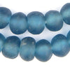 Jumbo Light Blue Recycled Glass Beads (24mm)