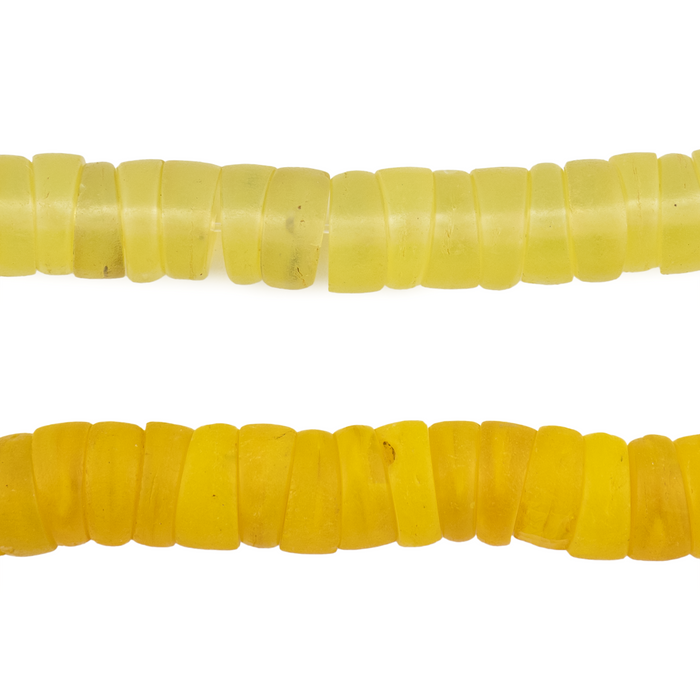 Rare Yellow Vintage Kakamba Prosser Beads (10mm) #16987