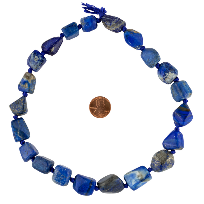 Polished Chunk Afghan Lapis Lazuli Beads (14-20mm)