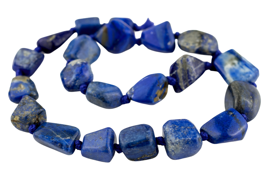 Polished Chunk Afghan Lapis Lazuli Beads (14-20mm)