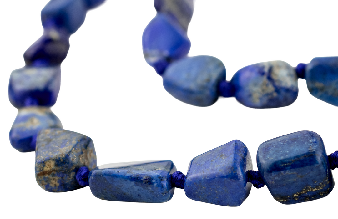 Polished Chunk Afghan Lapis Lazuli Beads (14-20mm)