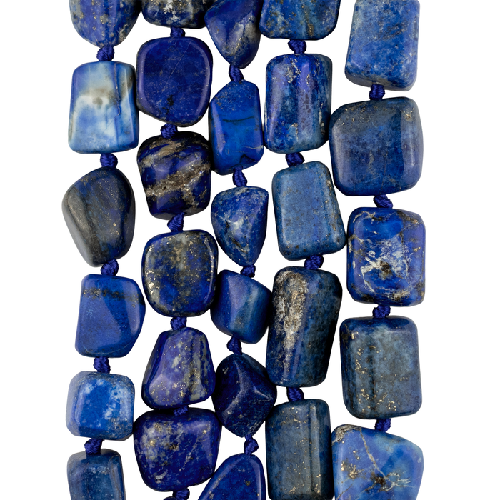 Polished Chunk Afghan Lapis Lazuli Beads (14-20mm)