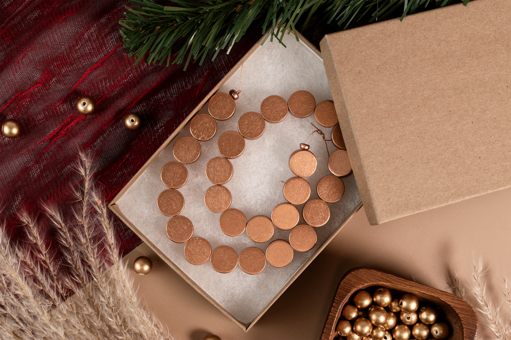 Natural Jewelry Box, 5.25 x 3.75 x 7/8"