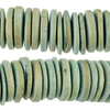 Light Blue Disk Coconut Shell Beads (20mm)