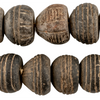 Mali Clay Spindle Beads (Gumdrop)(Long Srand)
