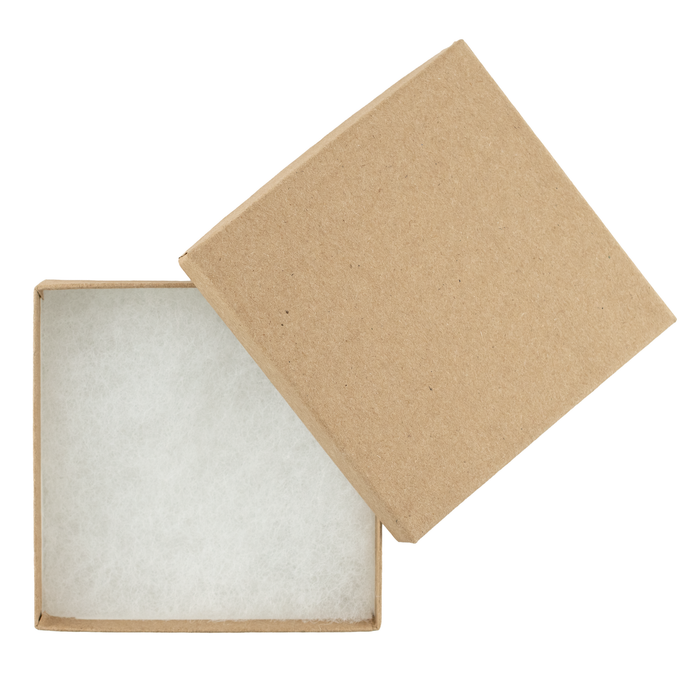 Natural Jewelry Box, 3.5 x 3.5 x 1"