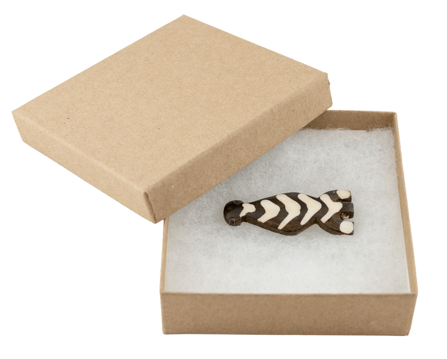 Natural Jewelry Box, 3.5 x 3.5 x 1"