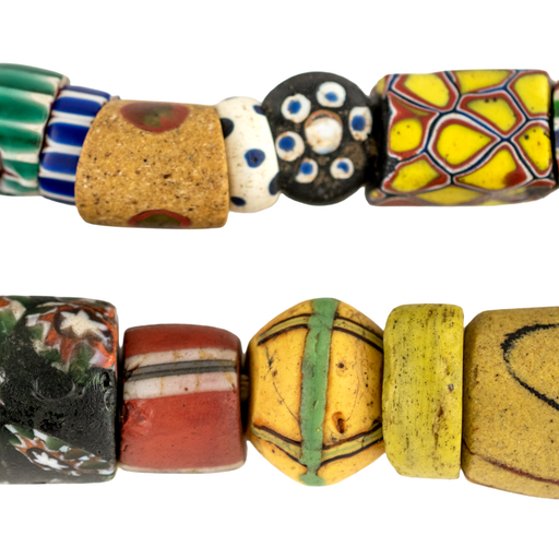 Jumbo Mixed Antique Venetian Trade Beads #17679