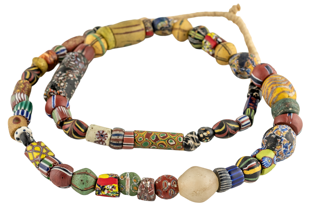 Jumbo Mixed Antique Venetian Trade Beads #17679
