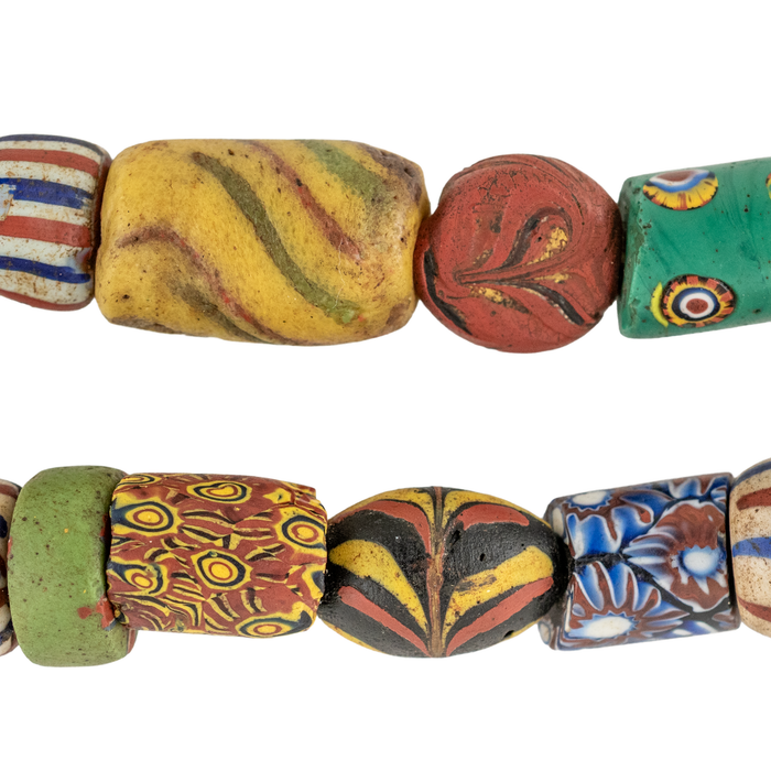 Jumbo Mixed Antique Venetian Trade Beads #17680