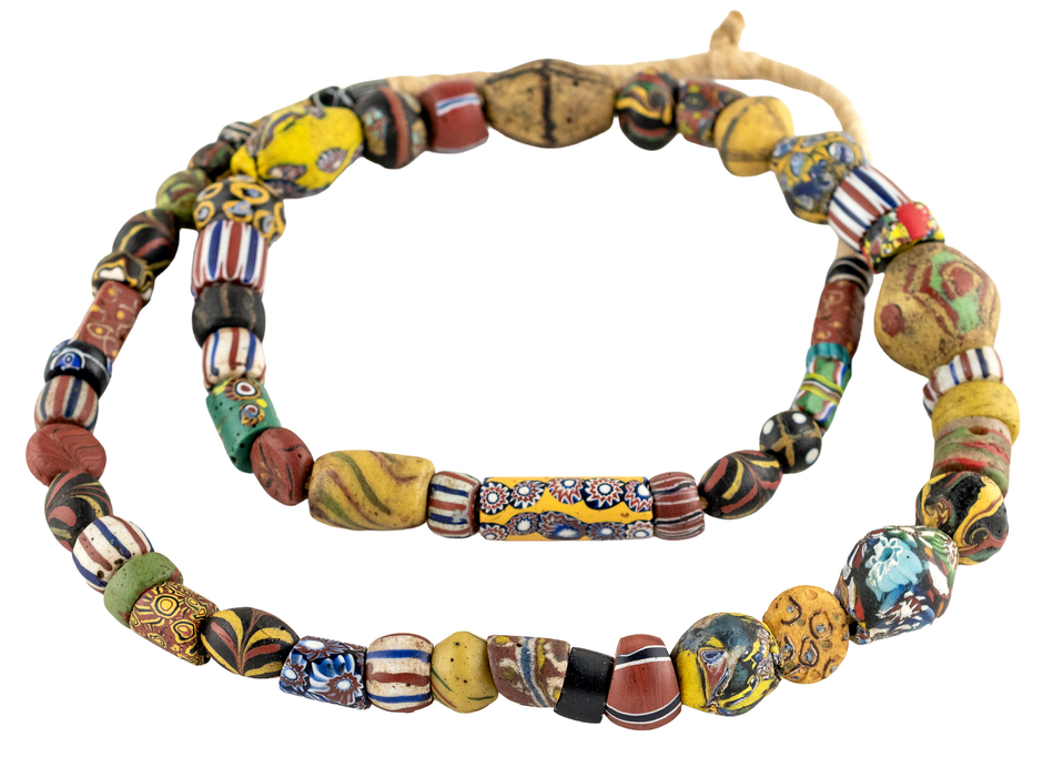 Jumbo Mixed Antique Venetian Trade Beads #17680