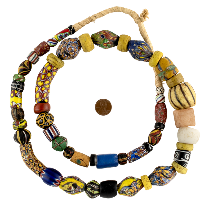 Jumbo Mixed Antique Venetian Trade Beads #17682