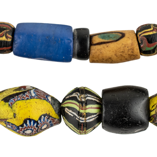 Jumbo Mixed Antique Venetian Trade Beads #17682