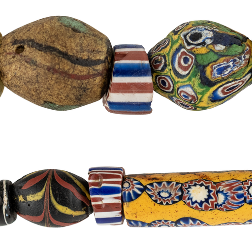 Jumbo Mixed Antique Venetian Trade Beads #17683