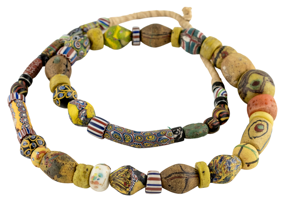 Jumbo Mixed Antique Venetian Trade Beads #17683