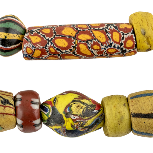Jumbo Mixed Antique Venetian Trade Beads #17684