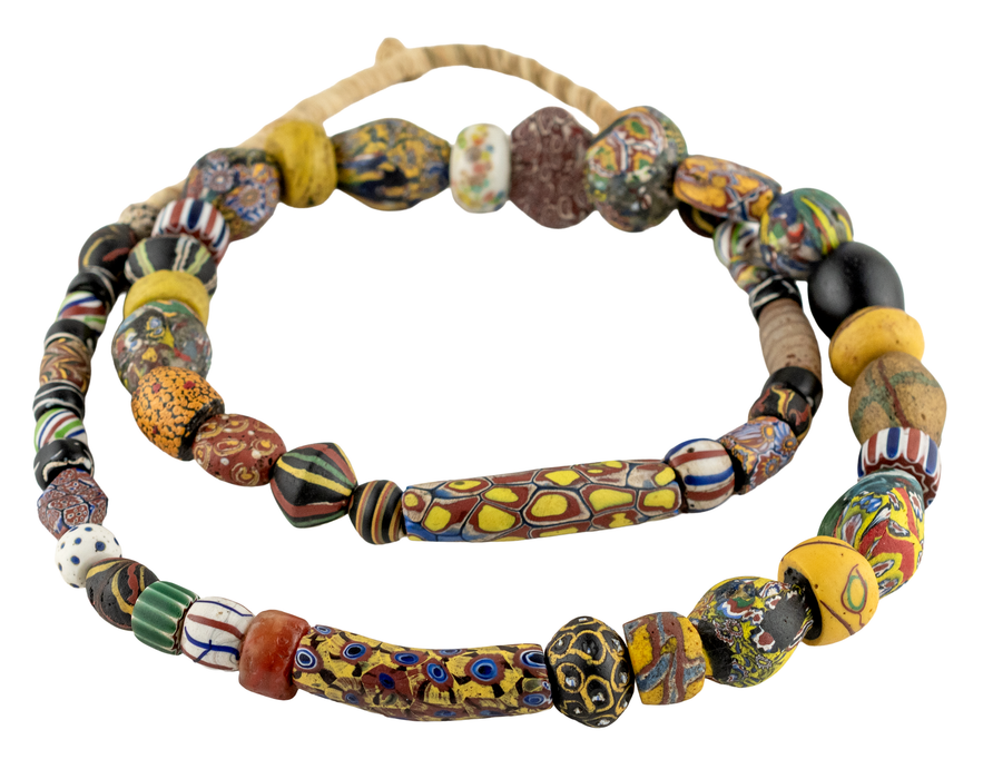 Jumbo Mixed Antique Venetian Trade Beads #17685
