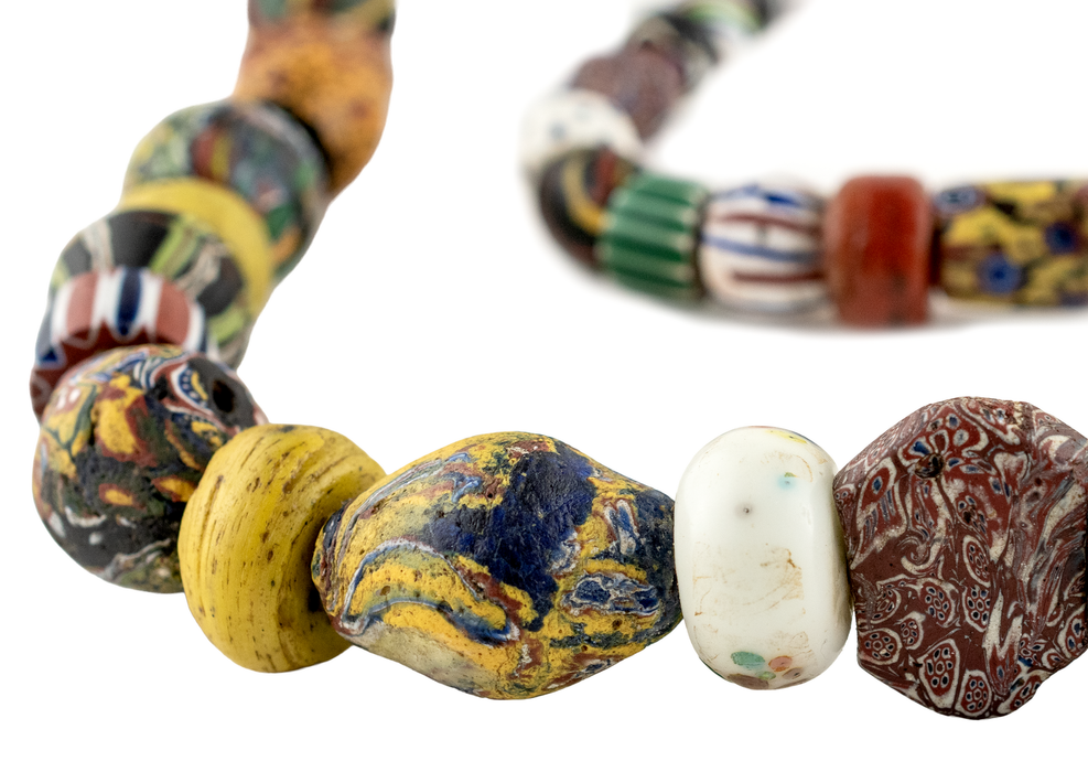 Jumbo Mixed Antique Venetian Trade Beads #17685
