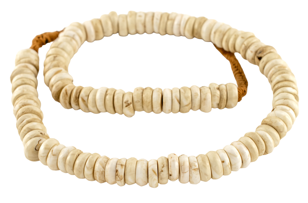 Vintage Style Naga Conch Shell Disk Beads (13mm)