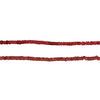 Old Red White Heart Beads (2mm)