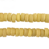 Faded Yellow Ashanti Glass Disk Beads (10mm)