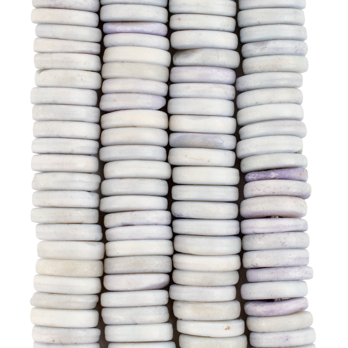 Pastel Blue Bone Button Beads (10mm)