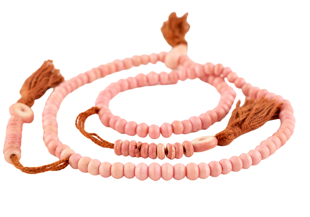 Pastel Pink Bone Mala Beads (6mm)