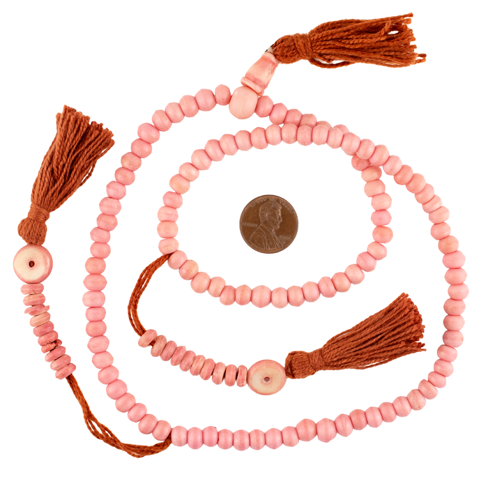 Pastel Pink Bone Mala Beads (6mm)