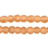 Peach Orange Recycled Glass Beads (9mm)