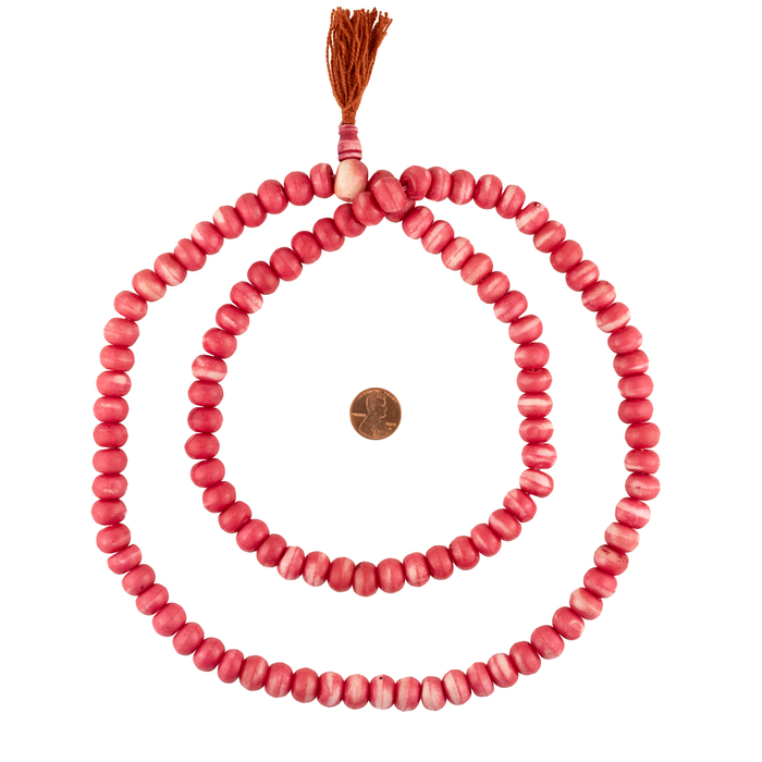 Pink Bone Mala Beads (12mm)