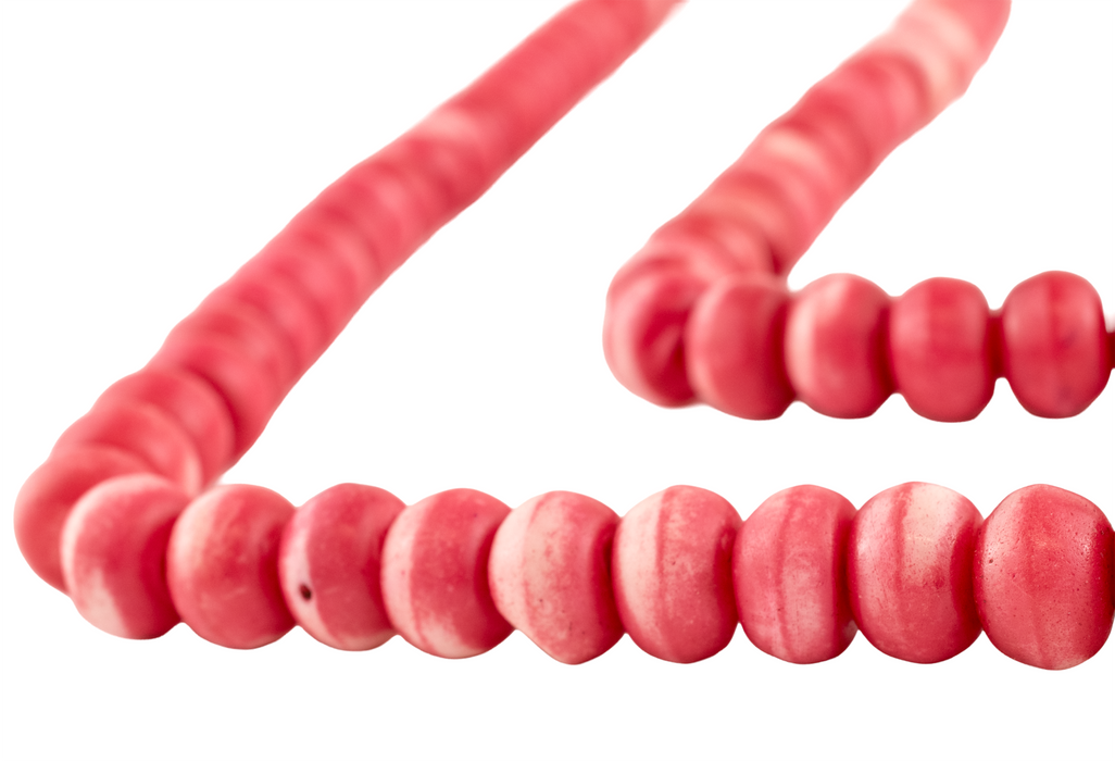 Pink Bone Mala Beads (12mm)